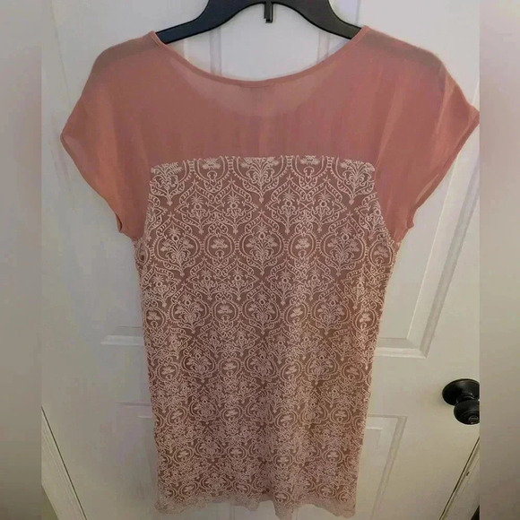 Sundance Rose Palace Peach‎ and White Embroidered Dress Size Small - Picture 8 of 8